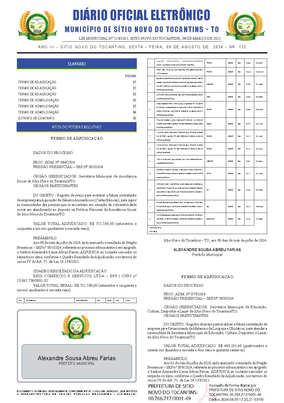 Diário Oficial - Edição 132