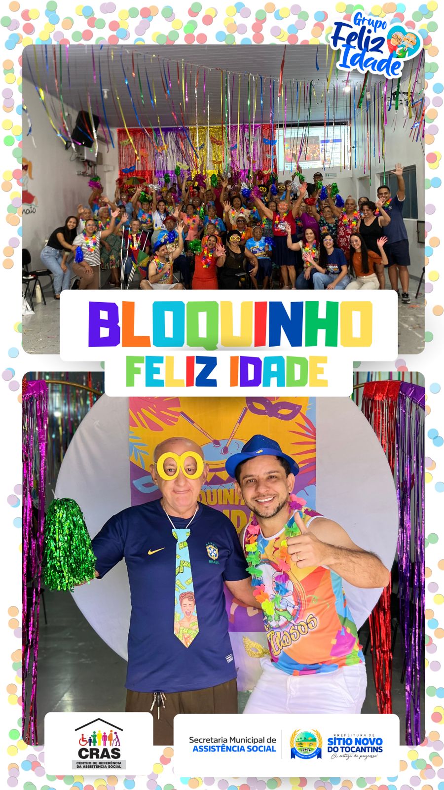 🎉 CRAS realiza Bloquinho do Grupo Feliz Idade