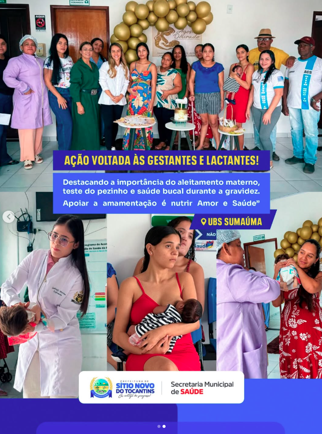 Ação orienta gestantes e lactantes sobre amamentação e cuidados com a saúde