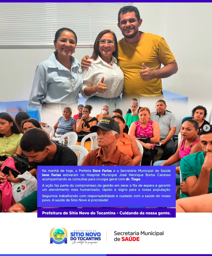 Gestão municipal acompanha cirurgias e reforça compromisso com a saúde da população de Sítio Novo