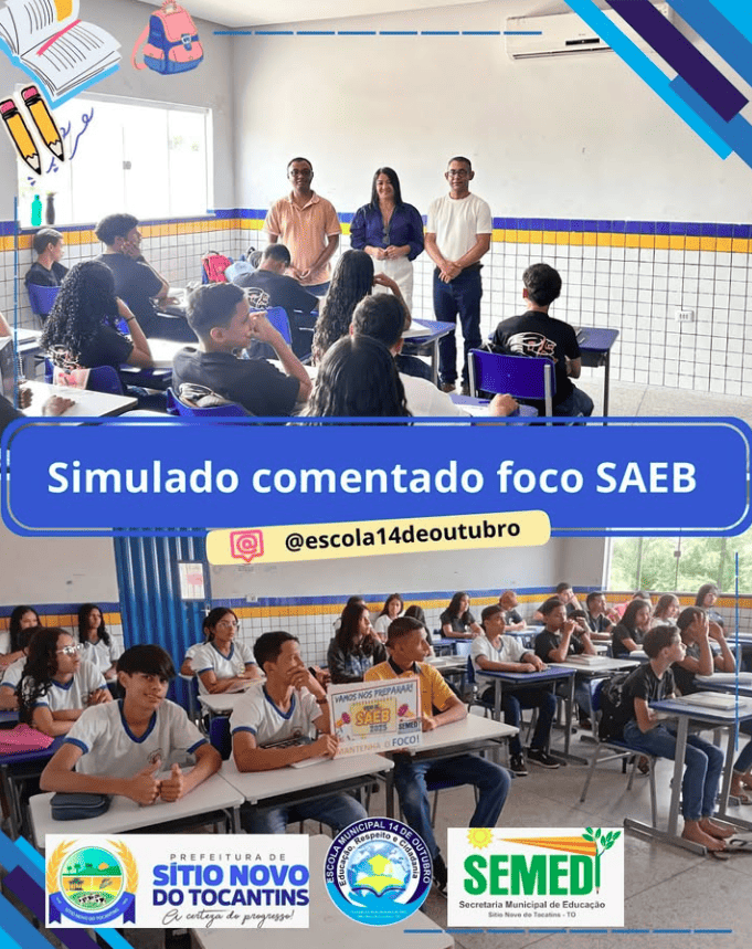 Simulado comentado focado no SAEB